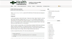 Desktop Screenshot of healthintersections.com.au