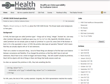 Tablet Screenshot of healthintersections.com.au